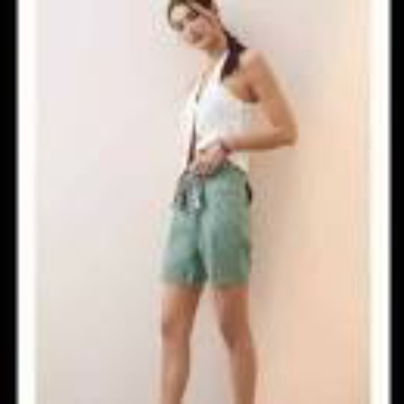 NWT Anthropologie Pilcro Slouchy Surplus Cargo Green Shorts SZ 26 - Picture 2 of 3